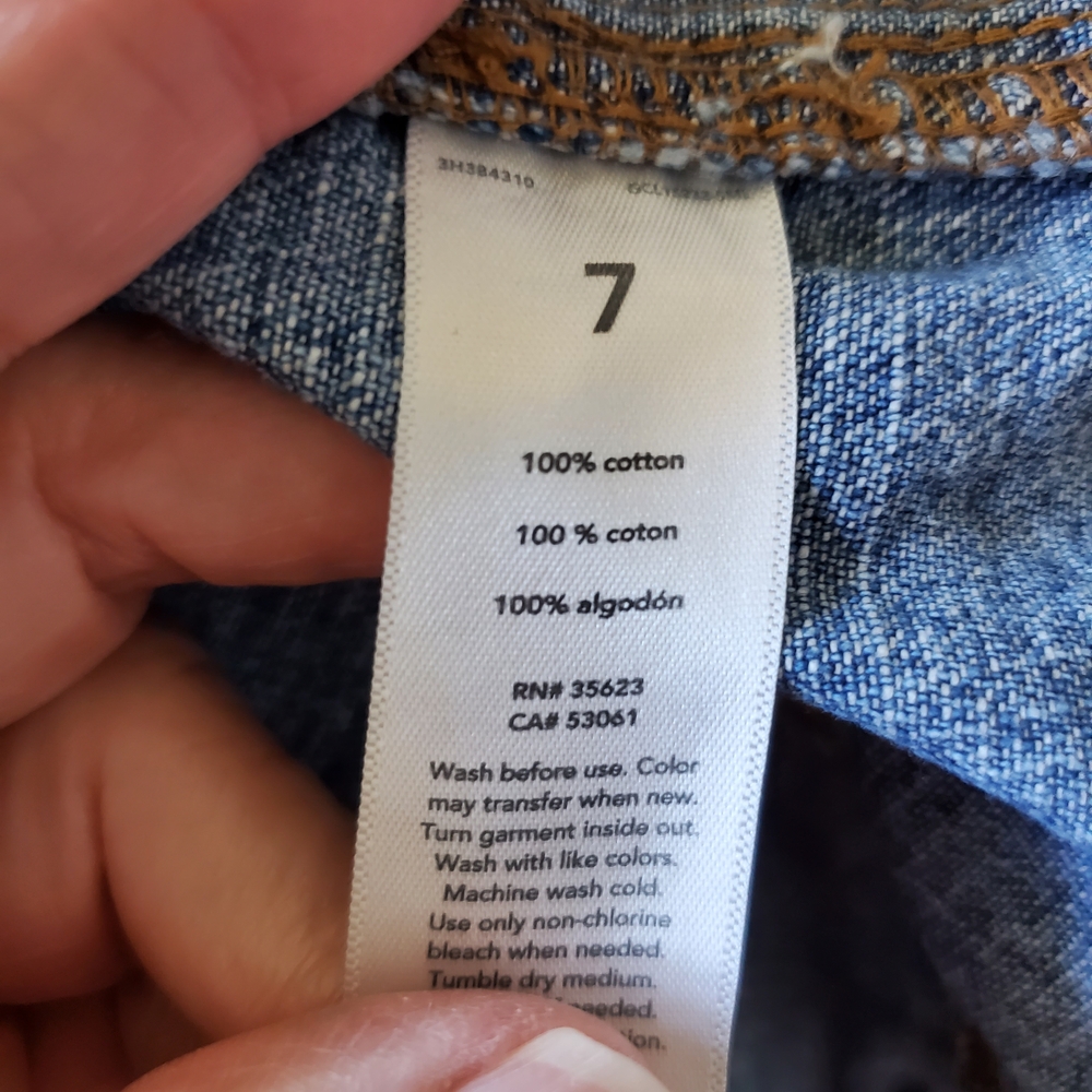 Carter's Blue Denim Jacket. Size 7 - Picture 5 of 5